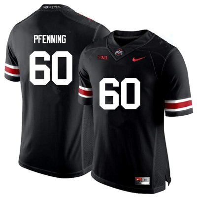 Men's Ohio State Buckeyes #60 Blake Pfenning Black Nike NCAA College Football Jersey Style BEK6844QB